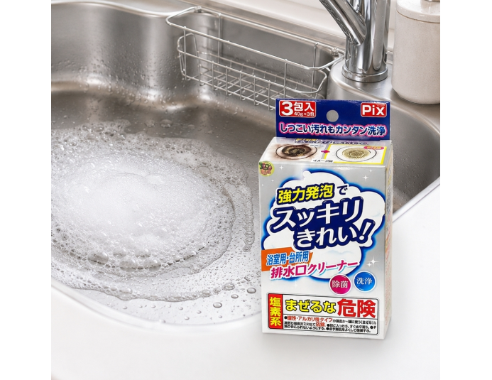 日本獅子化學排水口清潔劑(浴室、廚房用)40gX3包