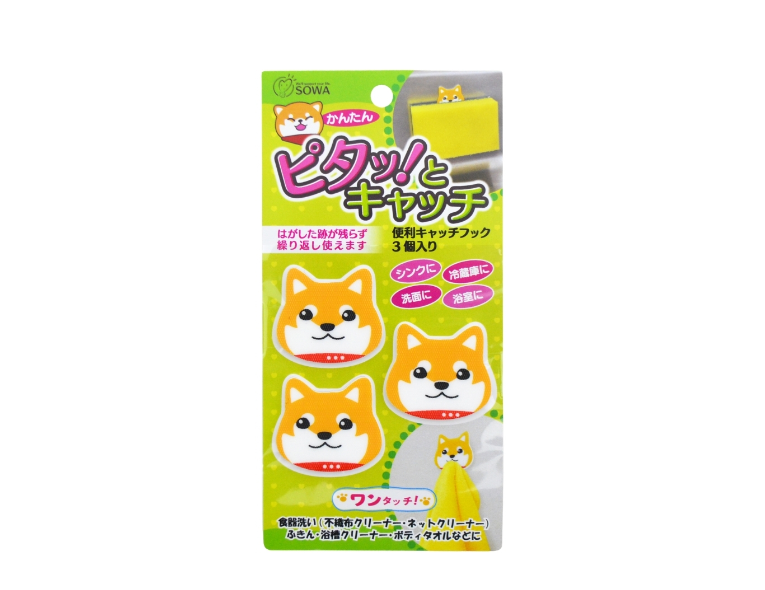 日本製SOWA創和魔鬼氈掛勾3入組