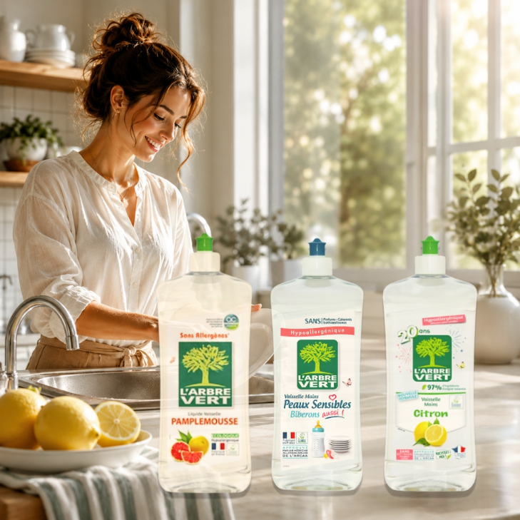 法國綠活維濃縮洗碗精750ML
