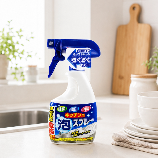 日本獅子化學廚房泡沫漂白噴霧400ml